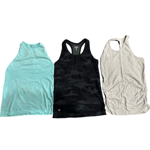 Bundle of women’s Lululemon and Athleta workout tops